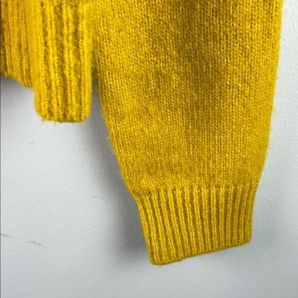 Maeve Yellow Cardigan with Lace Collar Size M - Picture 6 of 7